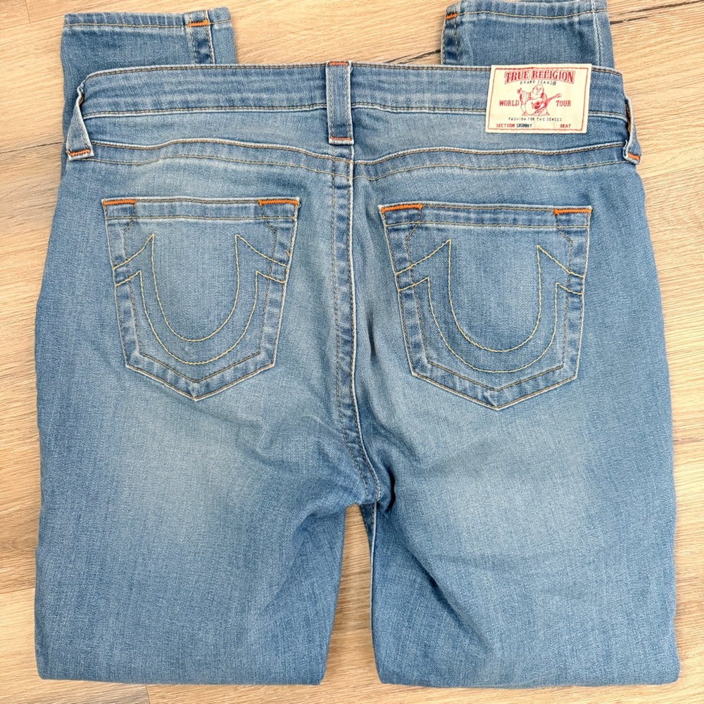 True Religion Women's Skinny Jeans in Light Blue, size 32 - Picture 4 of 6